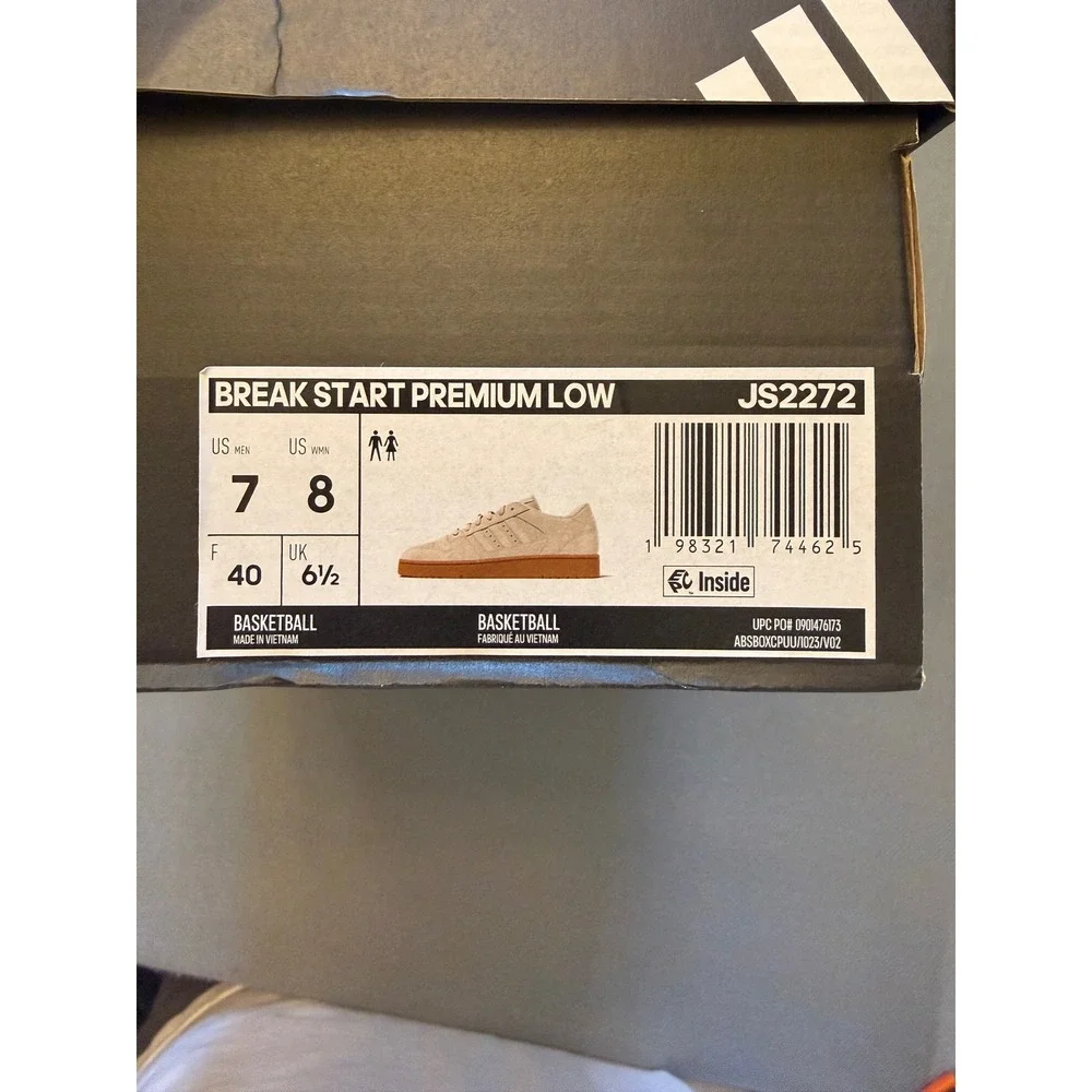 Adidas Break Start Premium Low Wonder Beige Gum JS2272 Mens 7 Womens 8 NIB